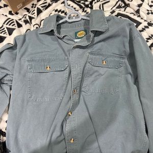 Fabless canvas work shirt